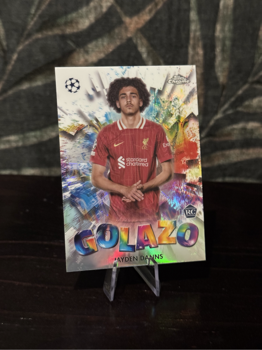 2025 Topps Chrome - Jayden Danns RC Golazo - Liverpool