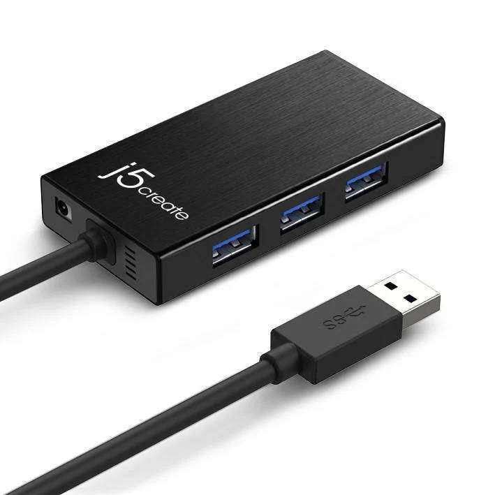 j5create 3-Port USB 3.1 Gen 1 Multi-Adapter Hub with Ethernet Port