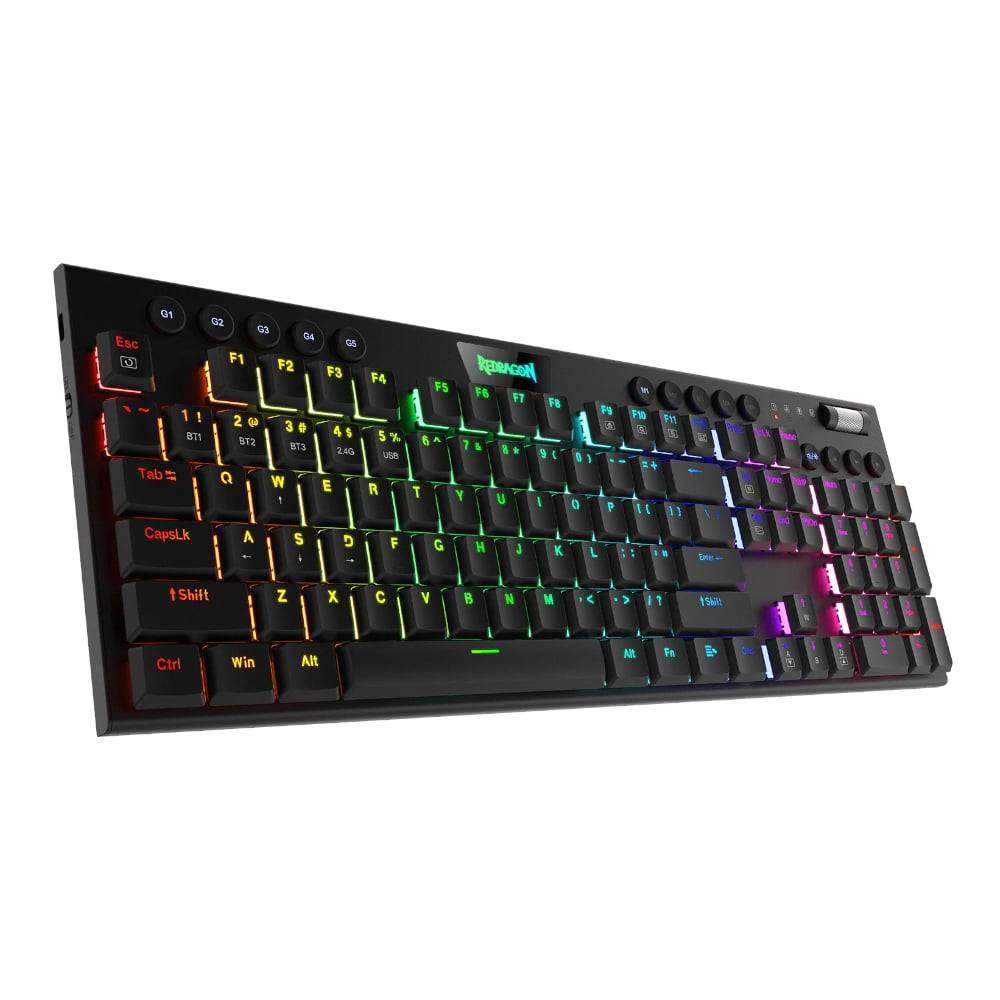 Redragon HORUS PRO Mechanical Full RGB Wireless Gaming Keyboard - Black