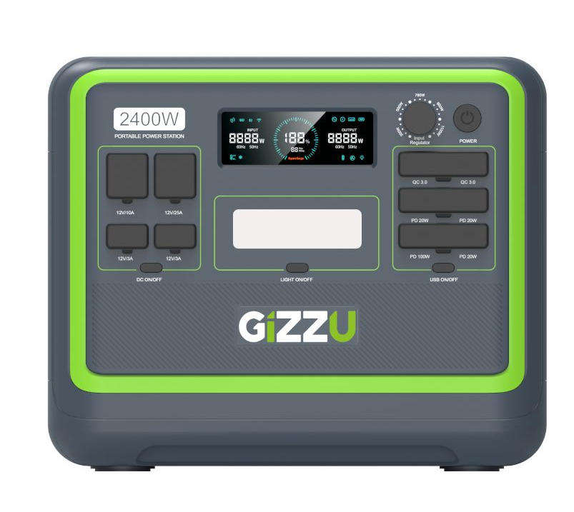 Gizzu HERO PRO 2400W 2048Wh UPS Power Station
