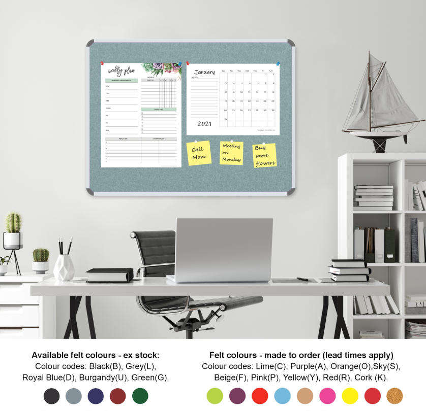 Parrot Info Board (Aluminium Frame - 900x600mm - Grey)