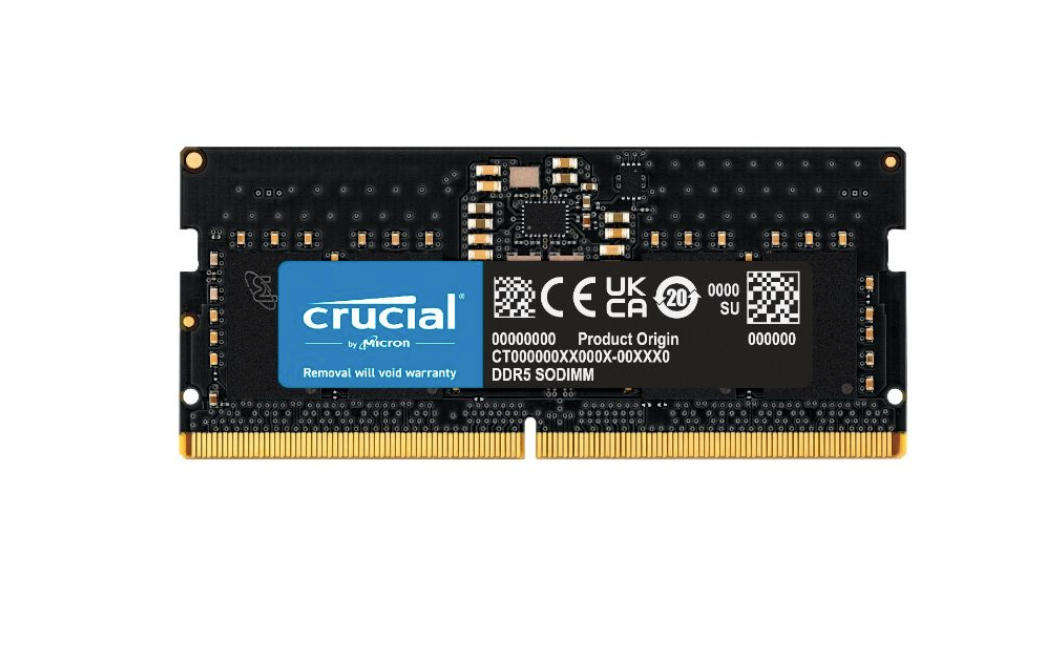 Crucial 16GB DDR5-4800 SODIMM Laptop Memory