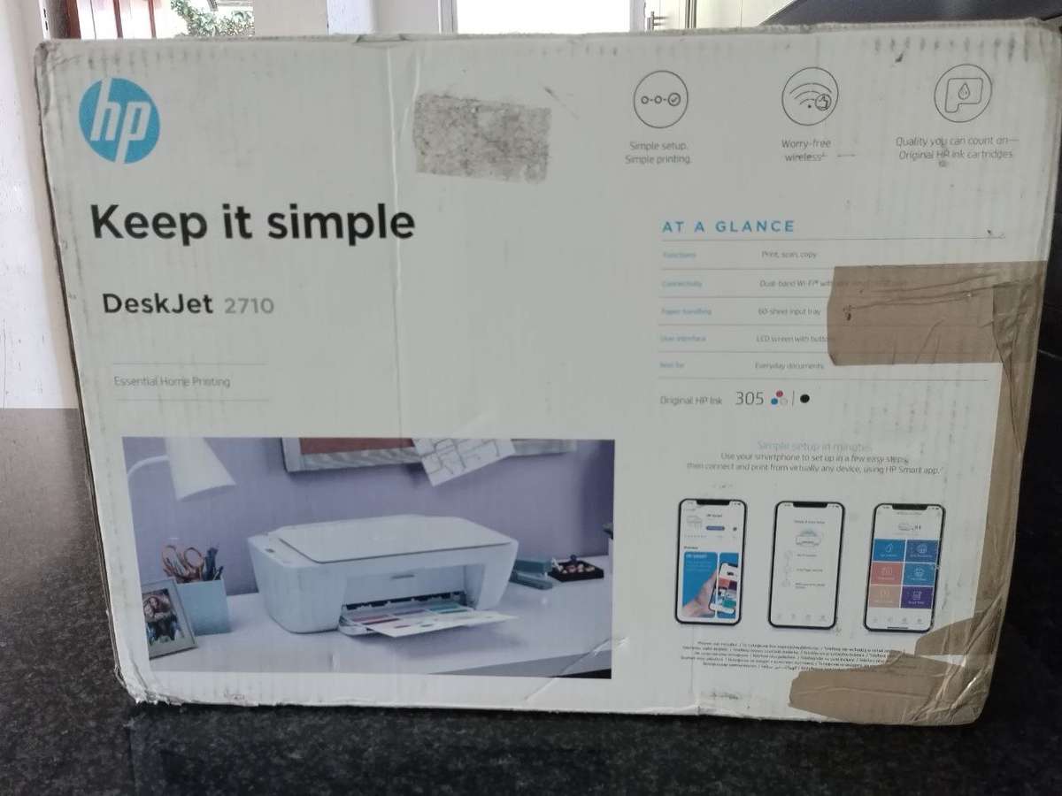 HP DeskJet 2710 All-in-One Printer | A Grade (Open Box) | Print, Scan & Copy |