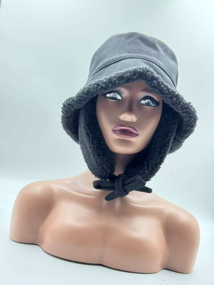 Bucket Sherpa Fleece Earflap Winter Hat