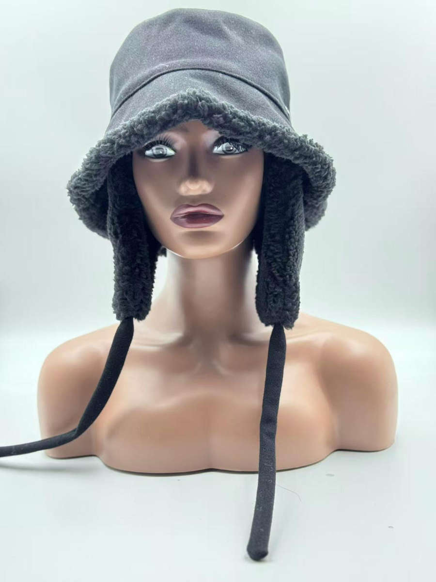 Bucket Sherpa Fleece Earflap Winter Hat