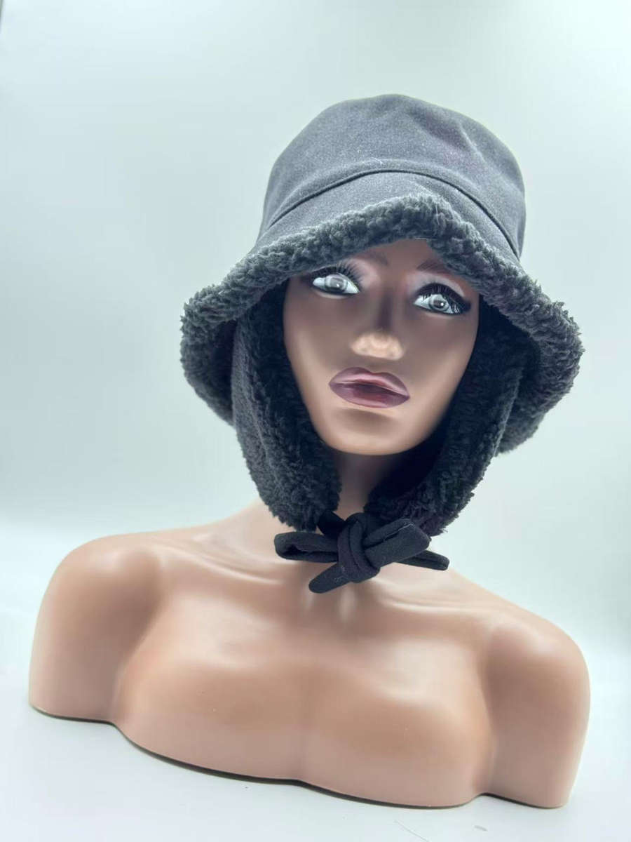 Bucket Sherpa Fleece Earflap Winter Hat