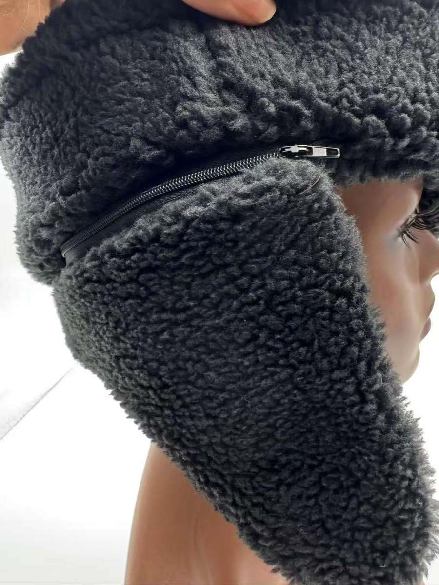 Bucket Sherpa Fleece Earflap Winter Hat