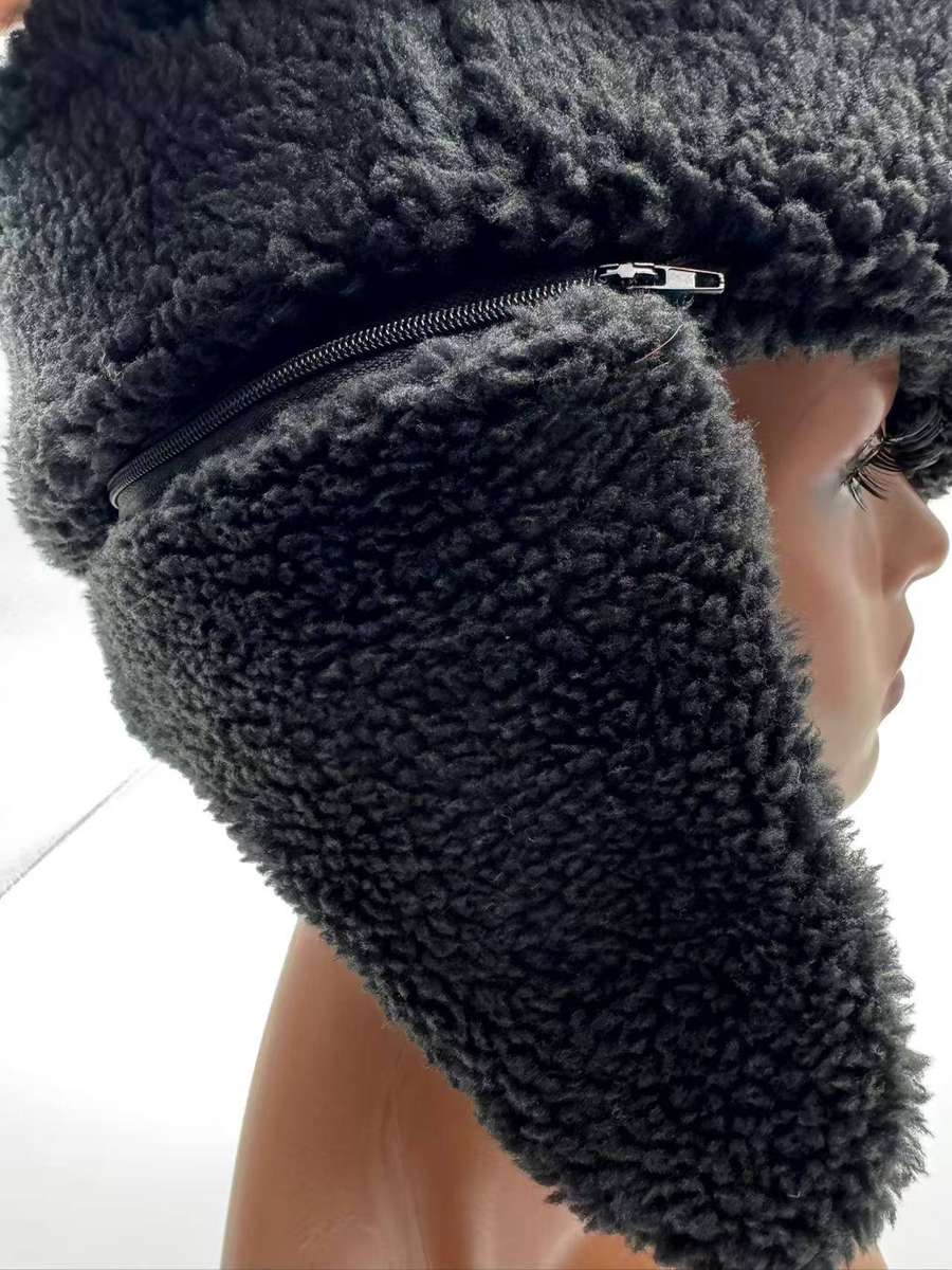 Bucket Sherpa Fleece Earflap Winter Hat