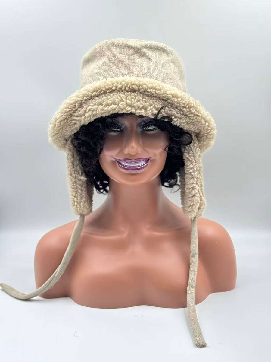 Bucket Sherpa Fleece Earflap Winter Hat