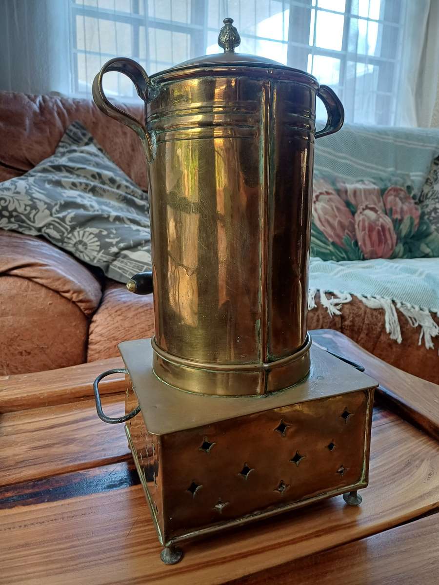 Antique copper filter coffee maker/Old Cape Coffee Konfoor