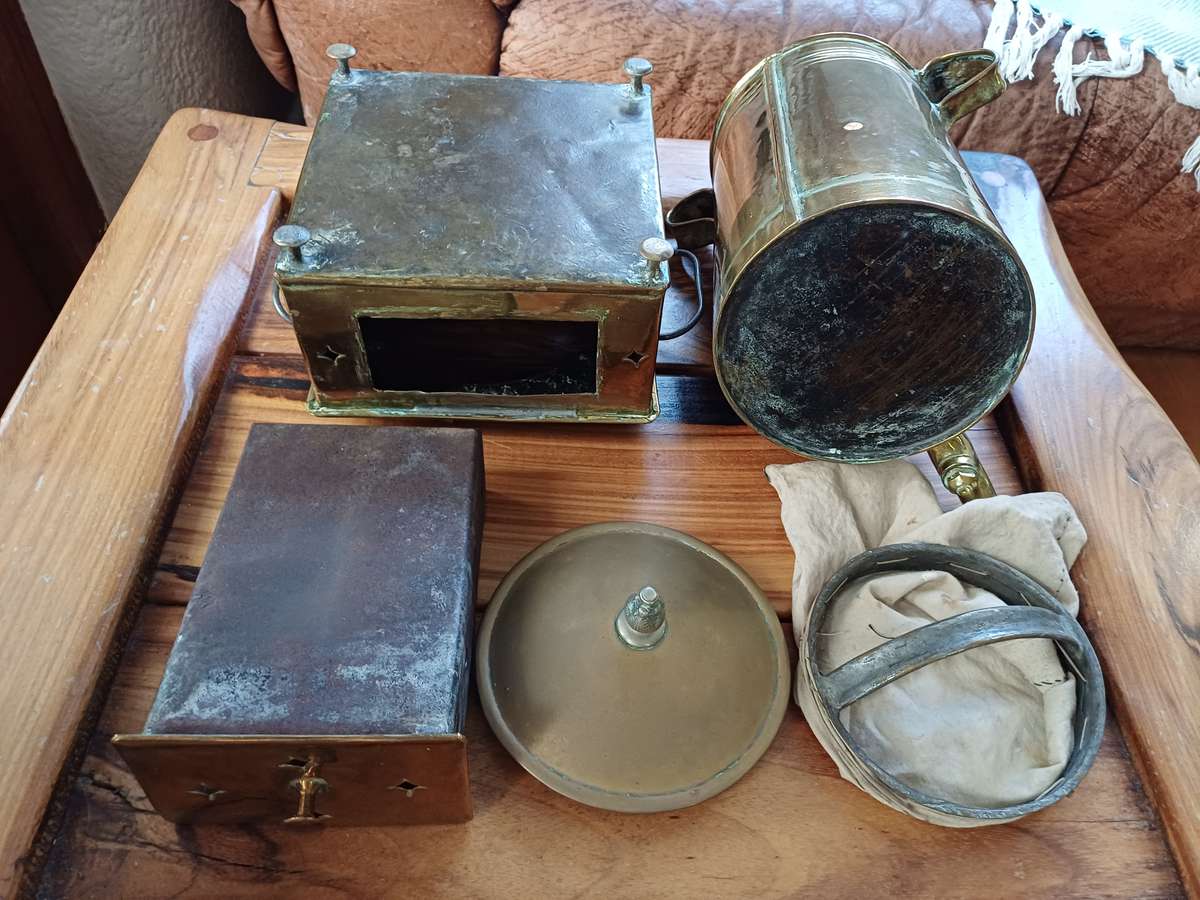 Antique copper filter coffee maker/Old Cape Coffee Konfoor