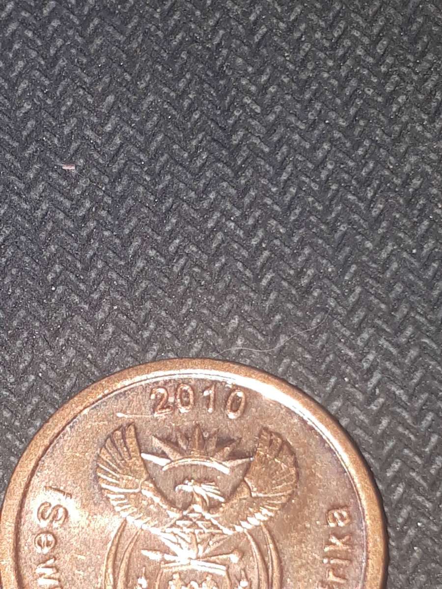 2010 5 cent coin from south africa
