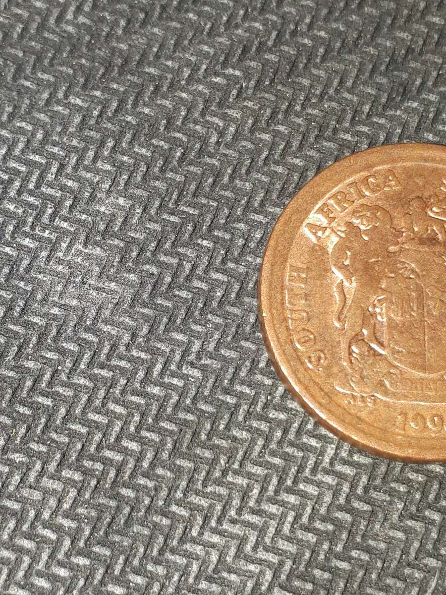 1994 5 cent coin from south africa