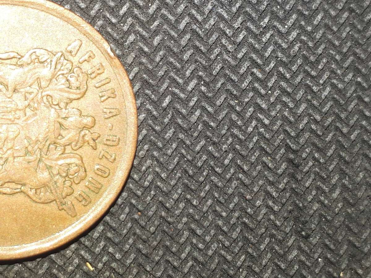 1996 5 cent coin from south Africa