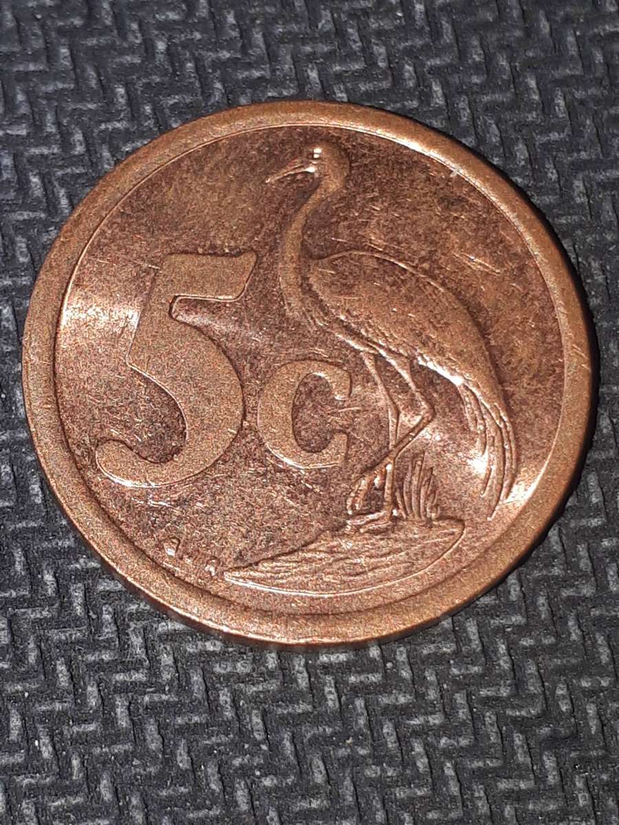 1997 5 CENTE COIN FROM SOUTH AFRICA