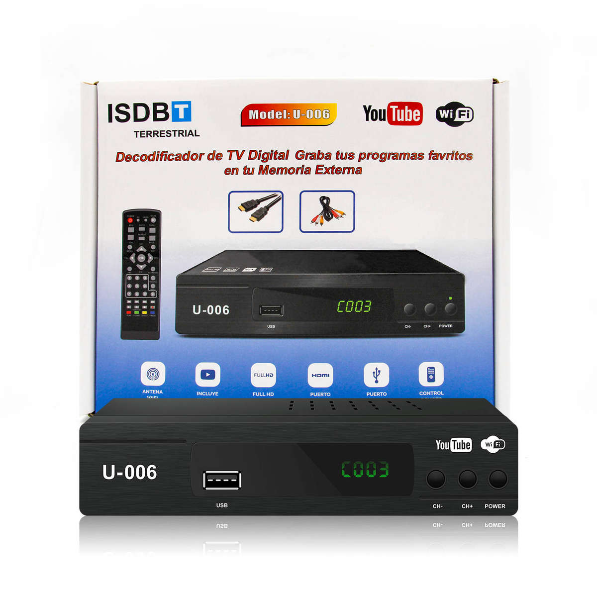 TV Box U007 DVBS2 Digital Satellite Receiver