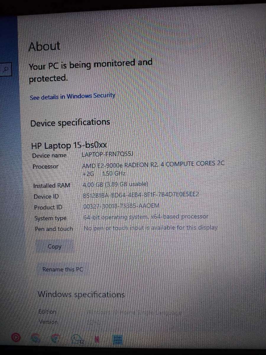 HP LAPTOP 15