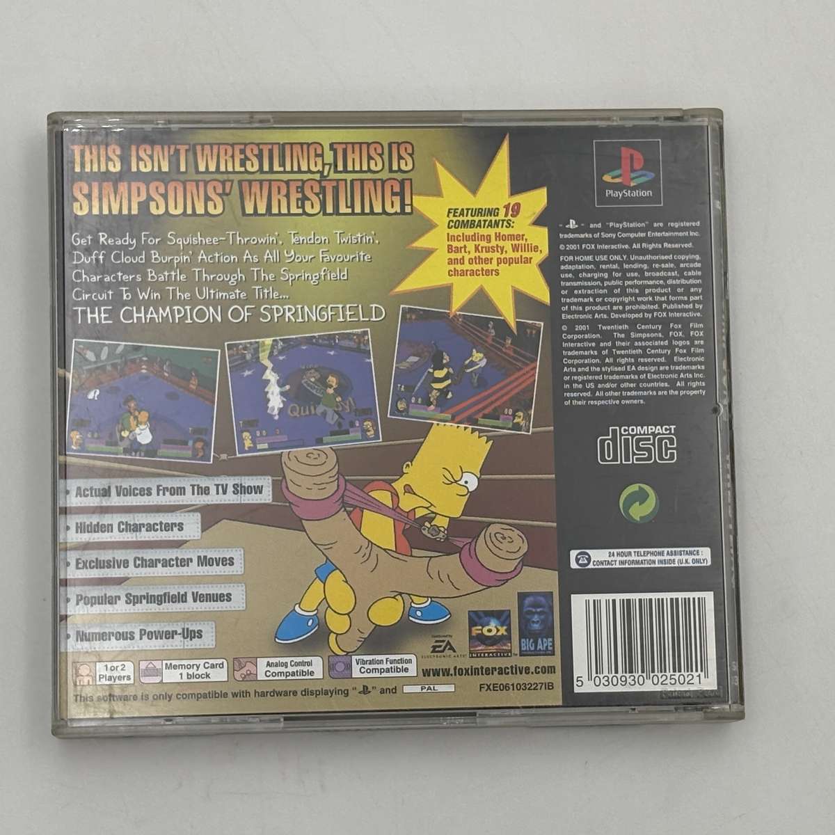 The Simpsons Wrestling (PS1)