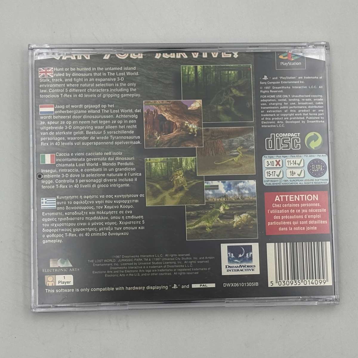 The Lost World: Jurassic park (PS1)