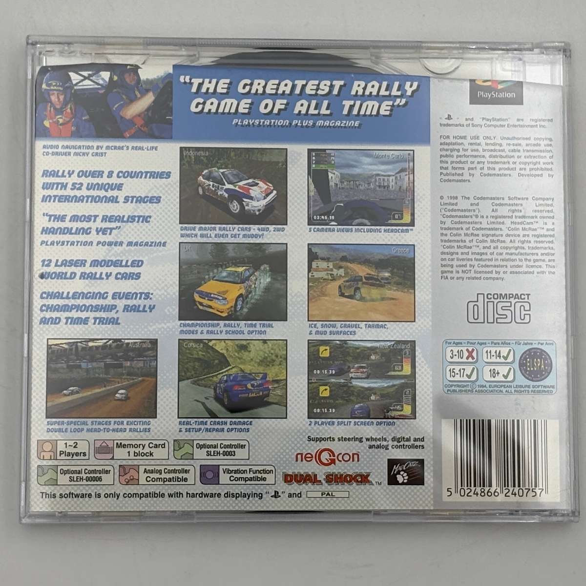 Collin Mcrae Rally (Platinum) (PS1)