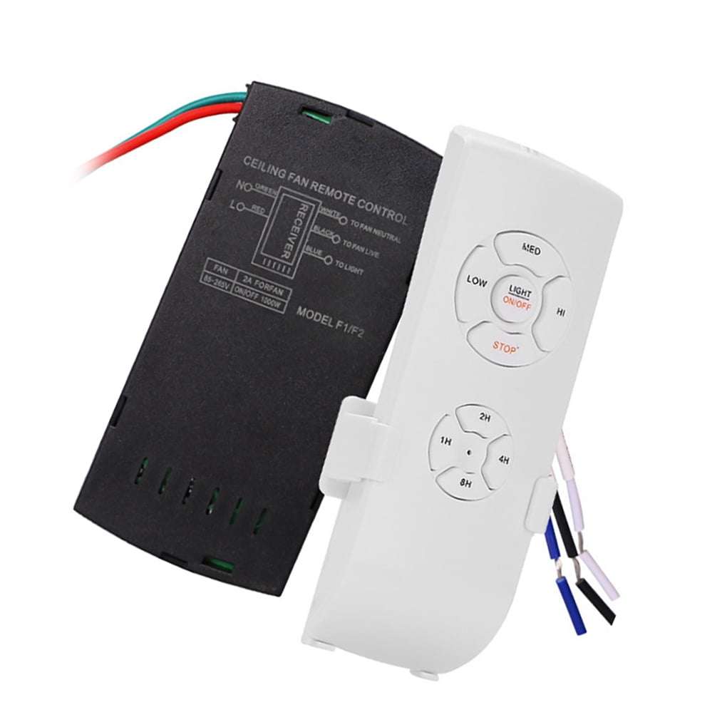 Universal Ceiling Fan Lamp Remote Control Kit 85-265V Timing Wireless Control Switch Adjusted Wind
