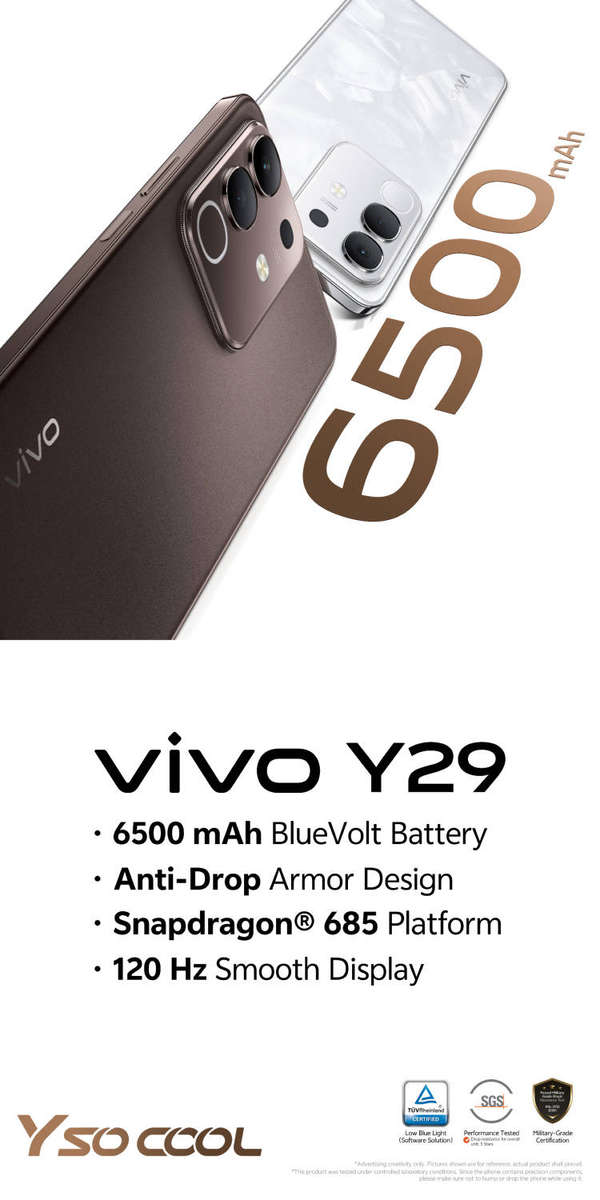 VIVO y29 5G 256GB 8GB RAM White