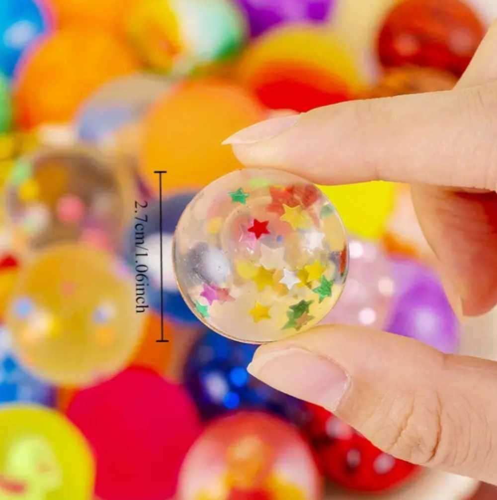 Balls Mini Colorful Bouncy balls 27mm