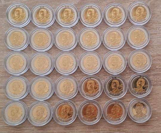 30x 2008 Mandela Birthday R5 **Excellent Condition**