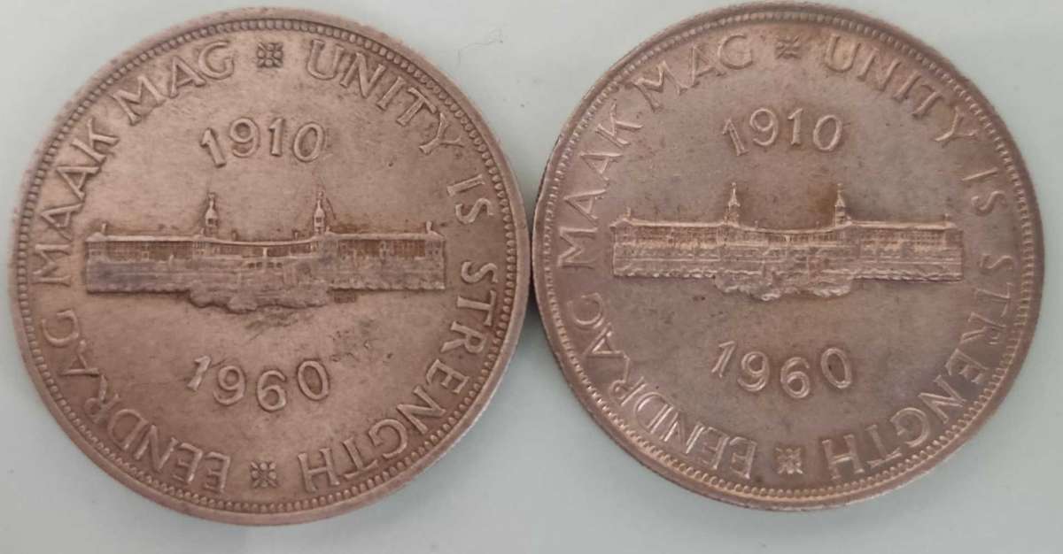 2x 1960 5 shillings