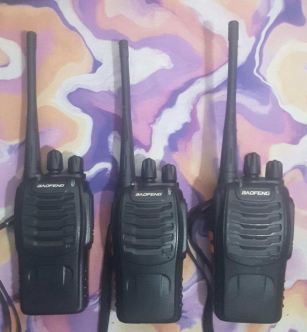 3x walkie talkies/ 2way radio