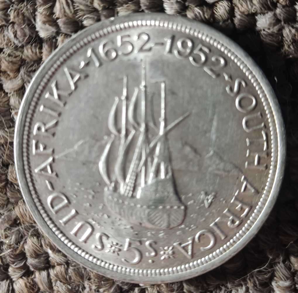 SA UNION SILVER CROWN 1952 5 shilling