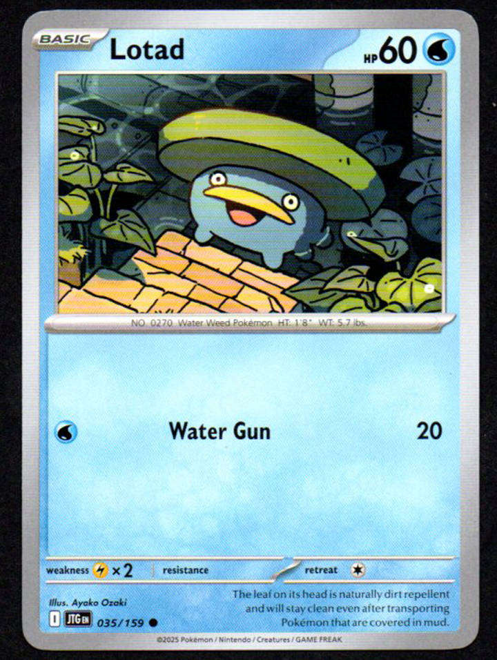 Pokemon Card Lotad 035/159 Journey Together