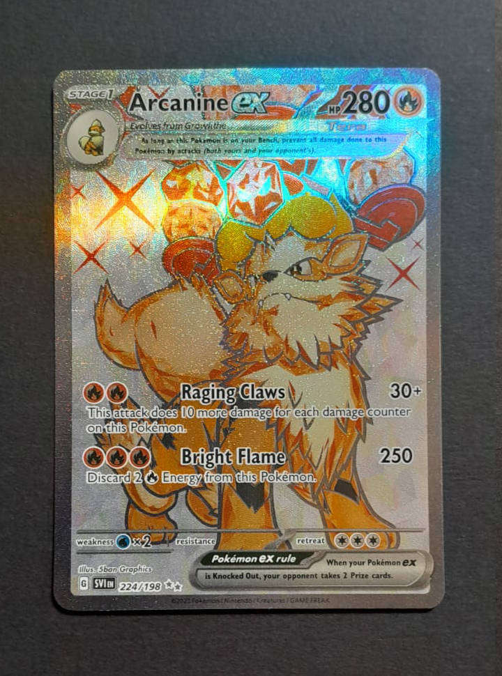 Arcanine ex 224/198 Full Art | Near Mint | Scarlet & Violet Base SV1