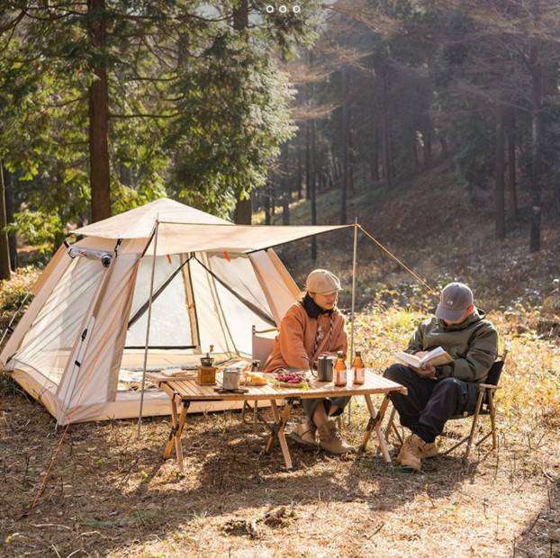 Camping Tent with Instant Setup for 4 Person Weatherproof with Carry Bag