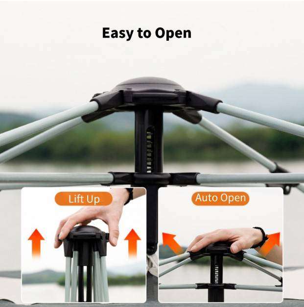 Camping Tent with Instant Setup for 4 Person Weatherproof with Carry Bag