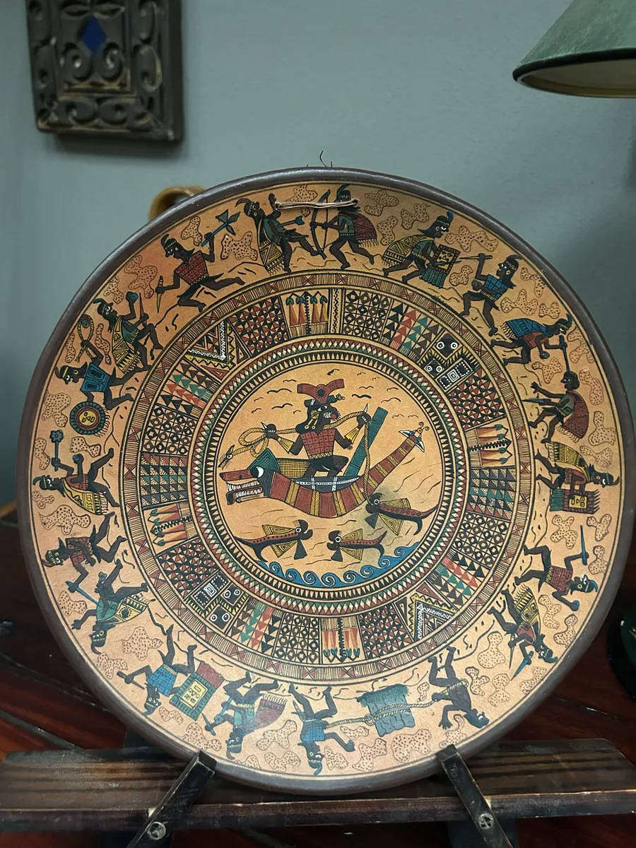 Mayan/Aztec Inspired Clay Decorative Plate