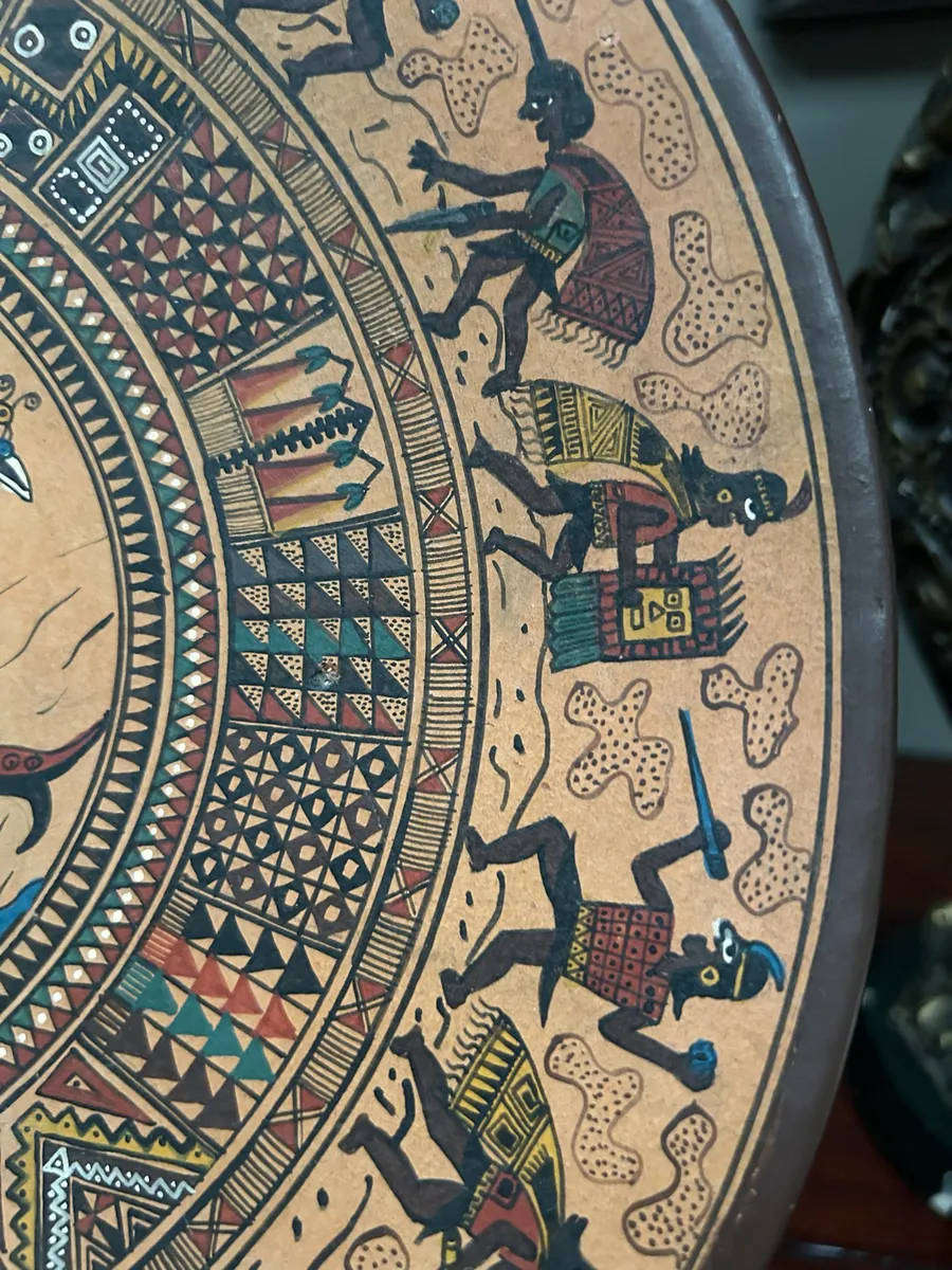 Mayan/Aztec Inspired Clay Decorative Plate