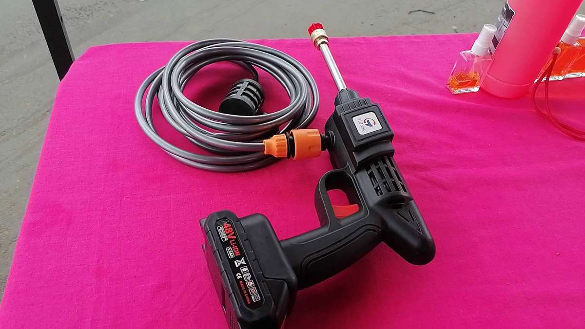 Cordless High Pressure Washer with 2 Batteries  Portable, Powerful, and Convenient! Water Gun