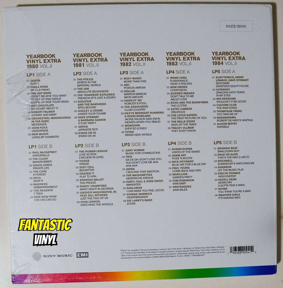 Now Yearbook 1980 - 1984: Vinyl Extra Vol. 2 - 5 Colour LPs  NEW SEALED