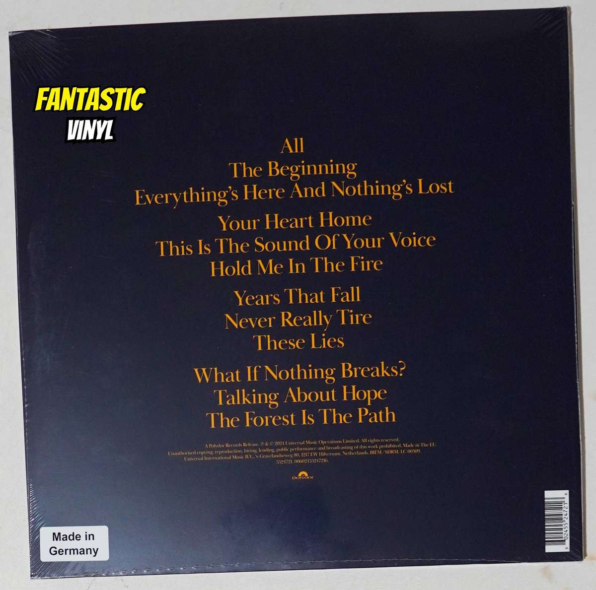 Snow Patrol - The Forest Is The Path - DBL Vinyl LP  - Limited edition Marbled Blue Vinyl