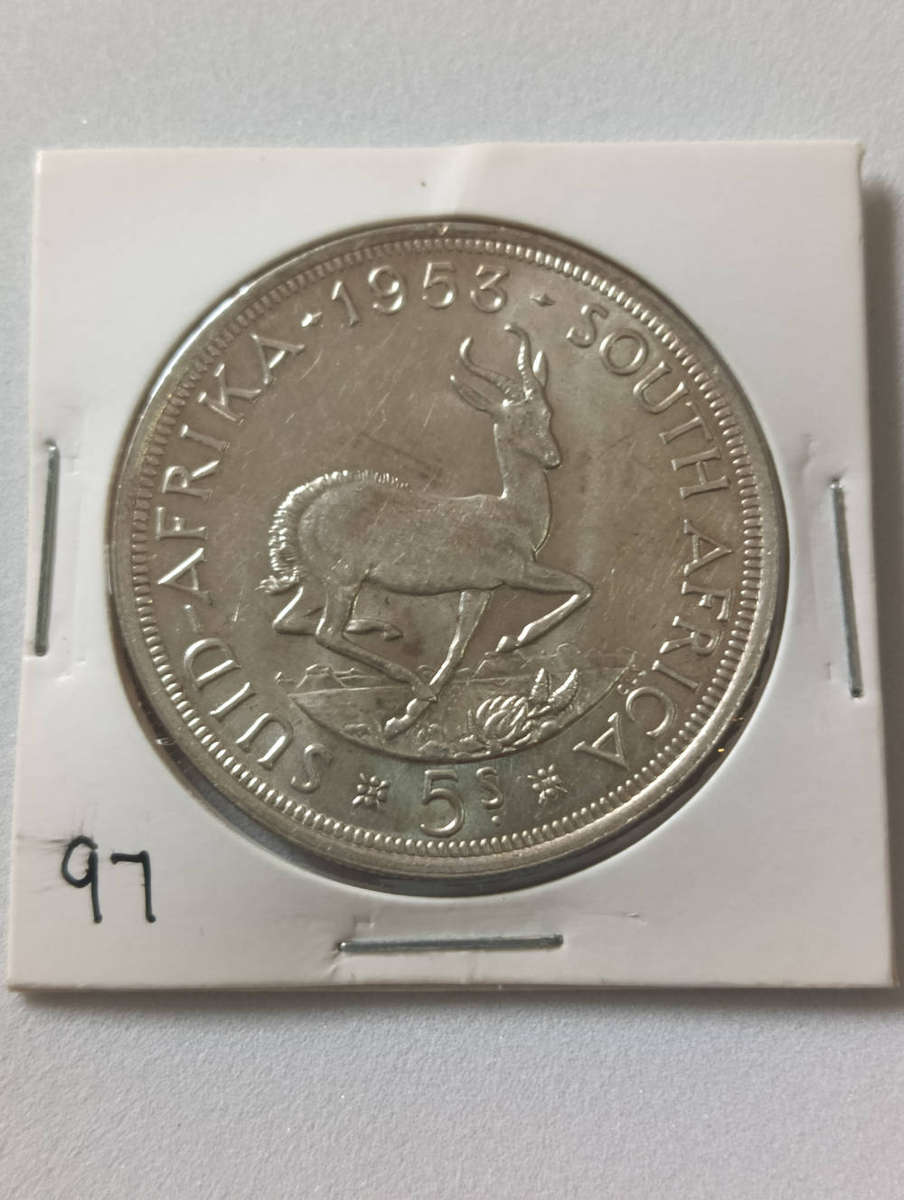 South Africa- 1953- 5 shilling