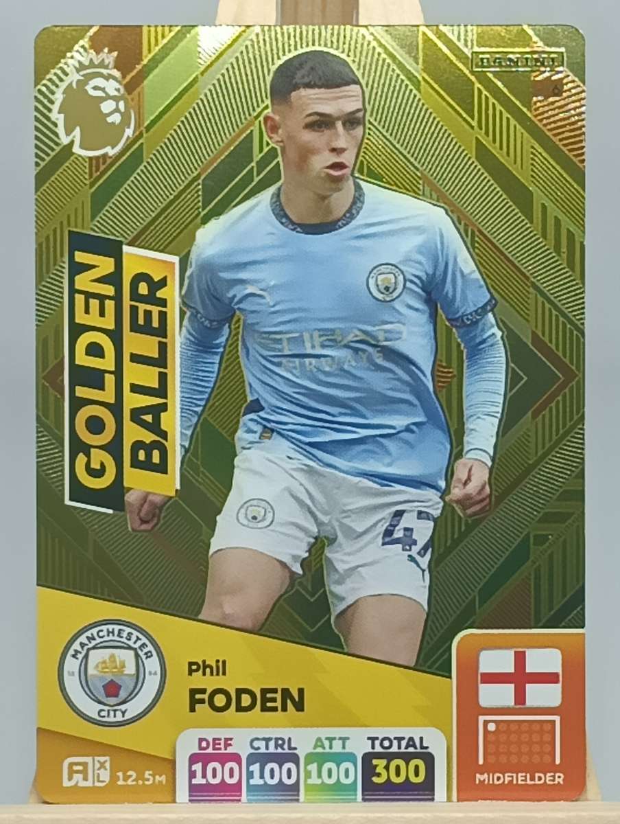 PHIL FODEN- PANINI- ENGLISH PREMIER LEAGUE 2024/25- GOLDEN BALLER- FOIL #6