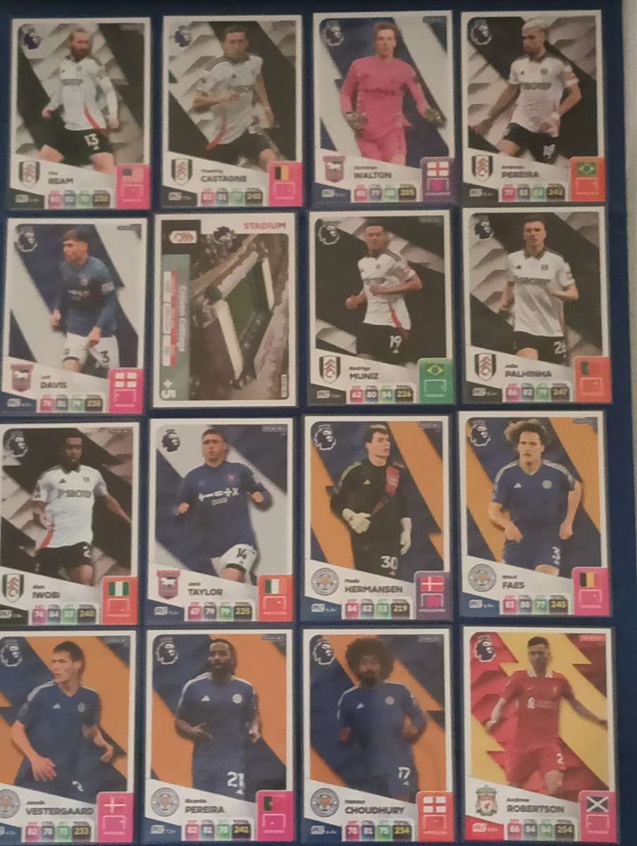 2024/25- PANINI- ADRENALYN XL- PREMIER LEAGUE- LOT - 83 BASE CARDS
