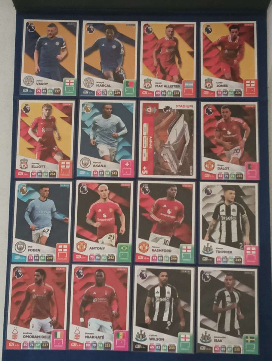 2024/25- PANINI- ADRENALYN XL- PREMIER LEAGUE- LOT - 83 BASE CARDS