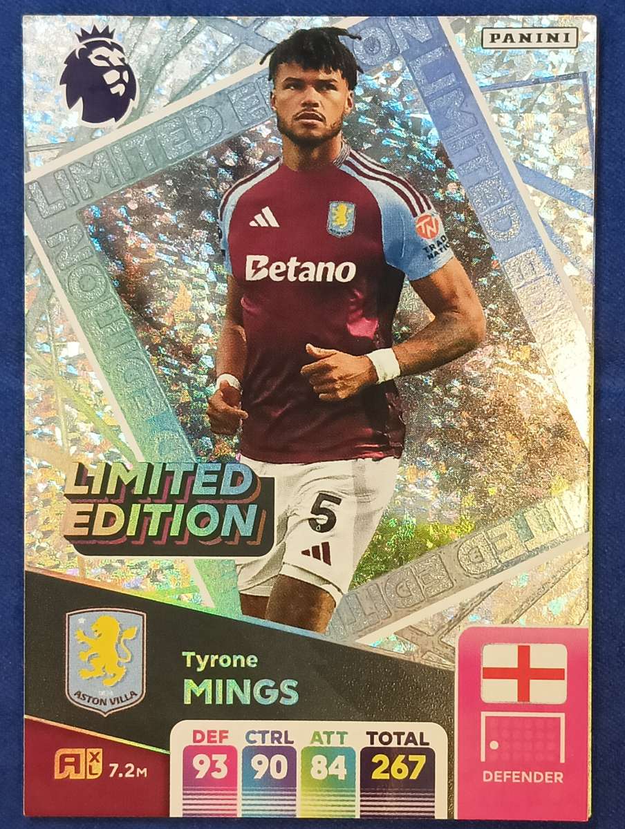 2024/25- PANINI- ADRENALYN XL- PREMIER LEAGUE- LIMITED EDITION- TYRONE MINGS
