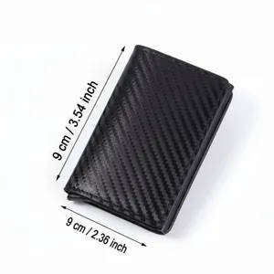 Slim RFID-Protected Carbon Fiber Wallet