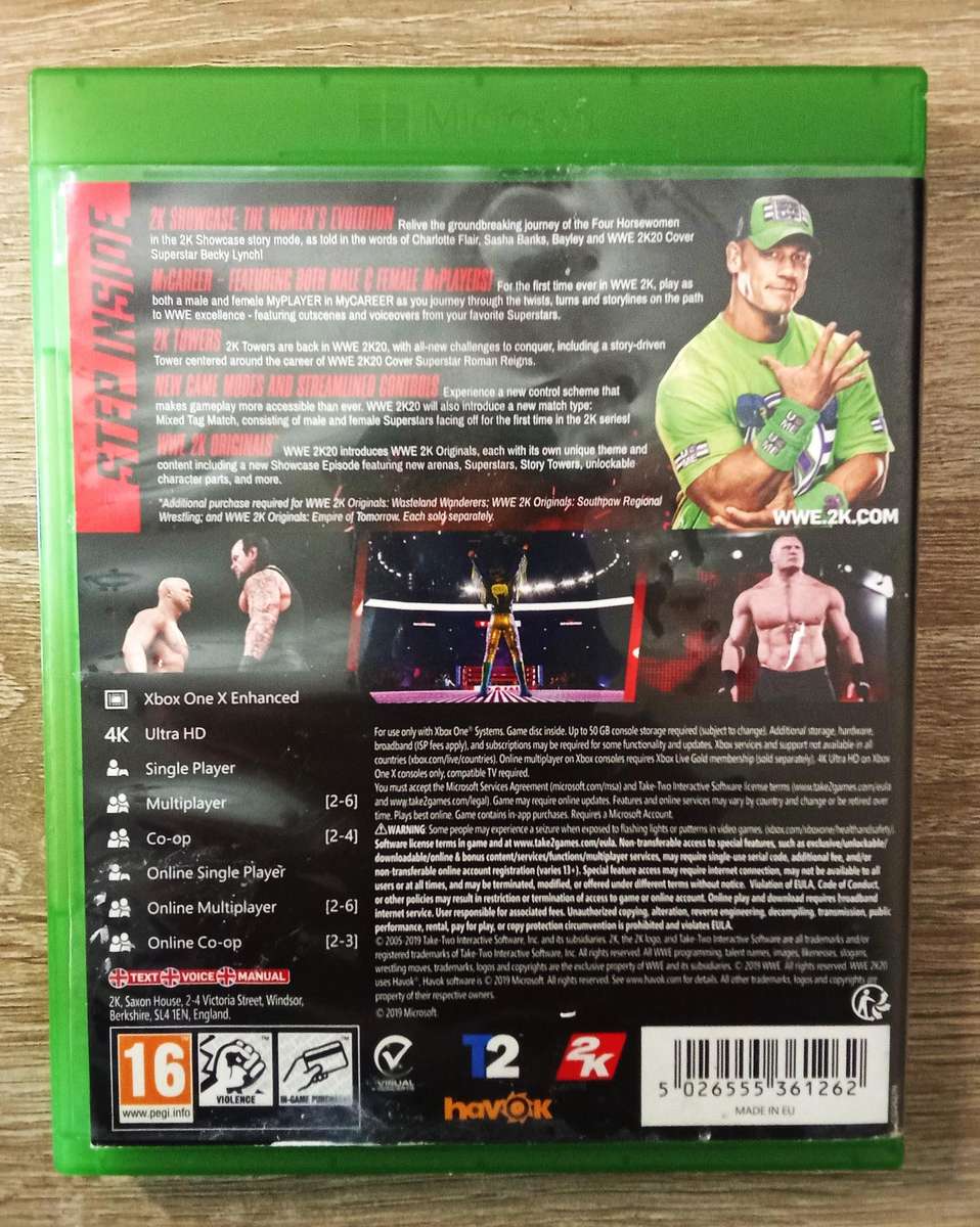 Xbox one WWE2K2020 (COMPLETE IN BOX EXCELLENT CONDITION - COMBINE ORDERS PAY 1 SHIPPING FEE)