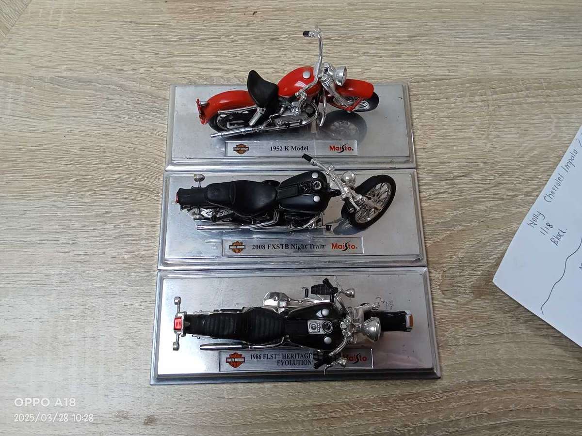 Harley Davidson Motorcycle Hobby Models