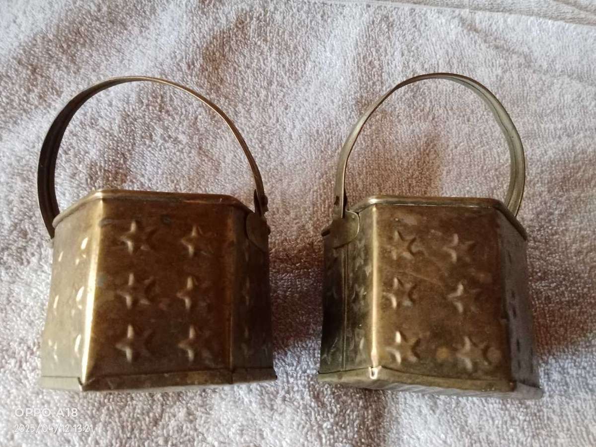 Vintage Brass Buckets