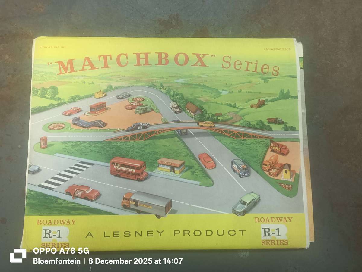 Vintage Lesney Matchbox Roadway R-1 Playmat